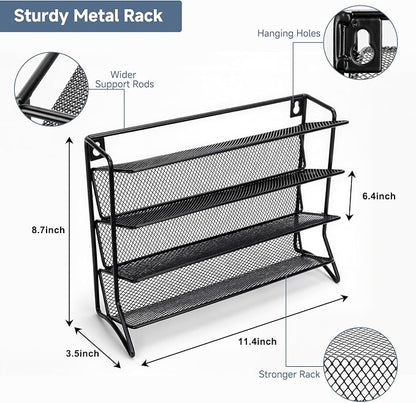 DIDITIME Spice Rack Organizer – 24 Glass Jars, 60 Labels & Marker, Space-Saving - Image 2