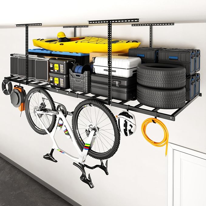 FLEXIMOUNTS 4x8 Overhead Garage Storage Rack by FLEXIMOUNTS