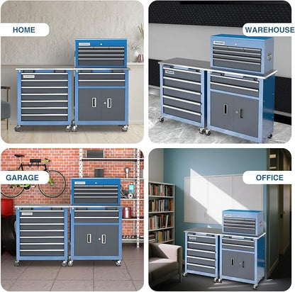 LARBANKE 5-Drawer&8-Drawer Tool Chest combination, - Image 9