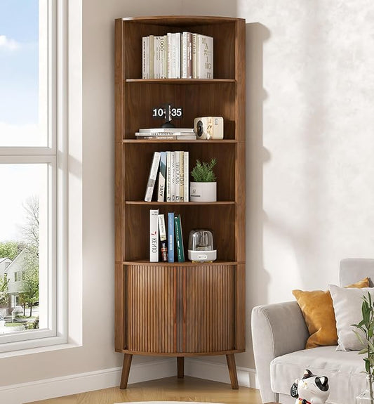 Corner Cabinet, 66.73'' Tall Modern Corner Bathroom Storage Cabinet by Limaoaio