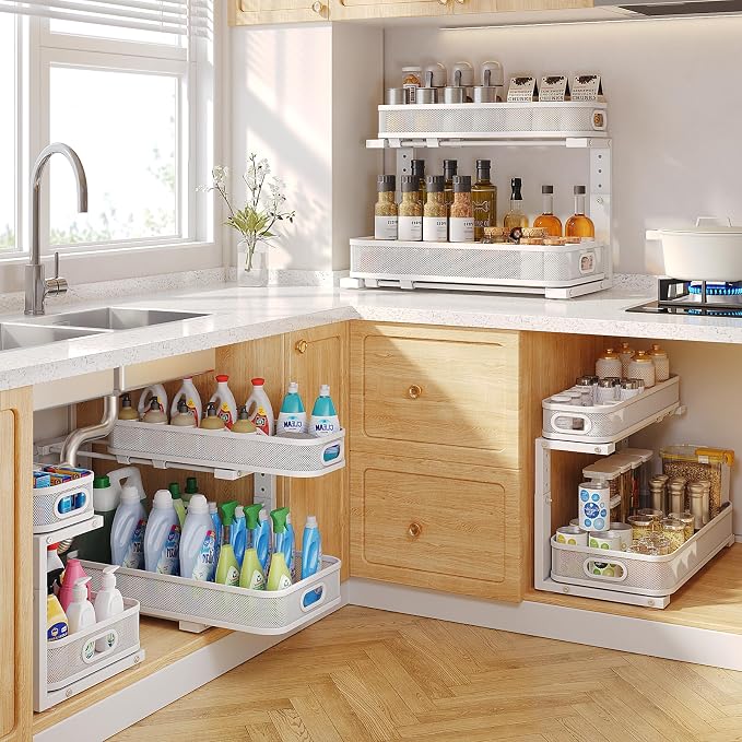 2 Pack 19.3IN-Depth Under Sink Organizer - Image 7