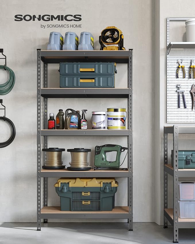 SONGMICS 5-Tier Storage Shelves, Load 2310 lb, Garage Storage, Boltless Assembly - Image 2