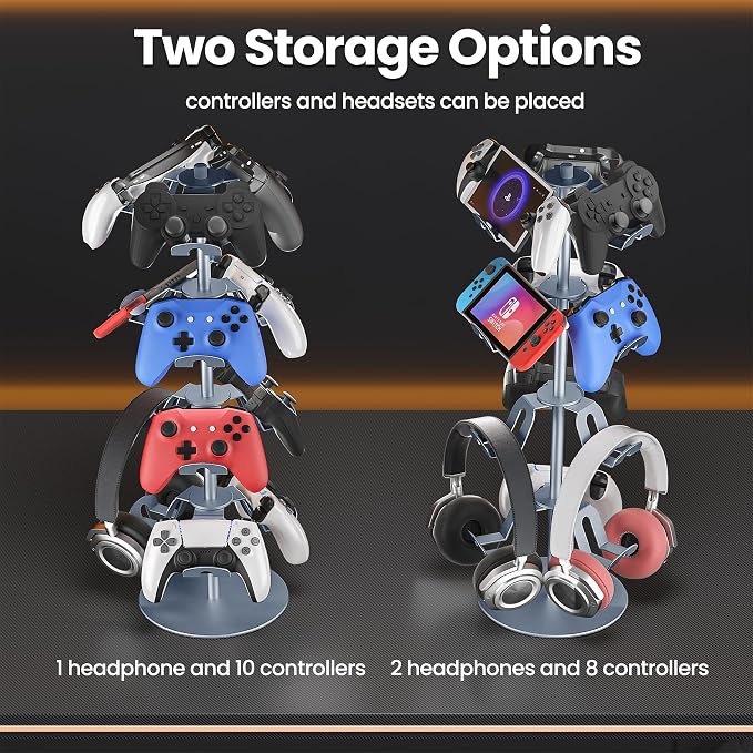 4 Tier Aluminum Alloy Game Controller Stand, Rotatable Gaming Controller - Image 3