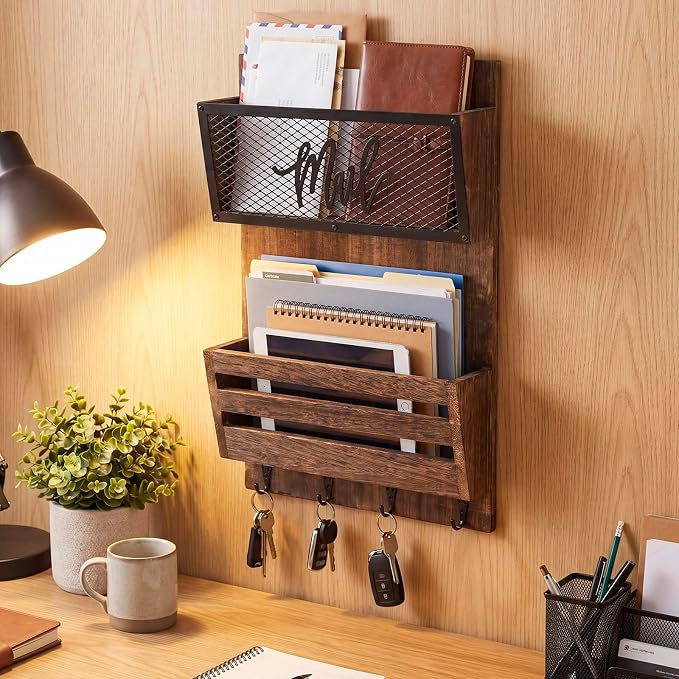 Yalikop Mail Organizer Wall Mount - Image 7