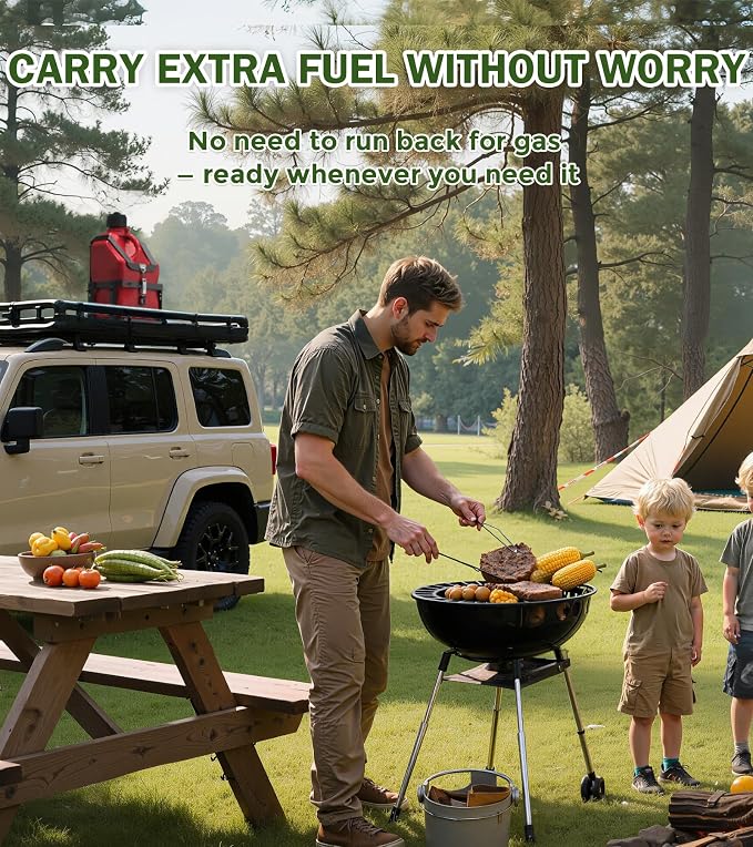 ELITEWILL Fuel Jug 5.5 Gallon Gas Can Holder - Image 6