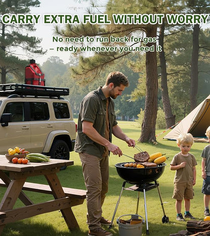 ELITEWILL Fuel Jug 5.5 Gallon Gas Can Holder - Image 6