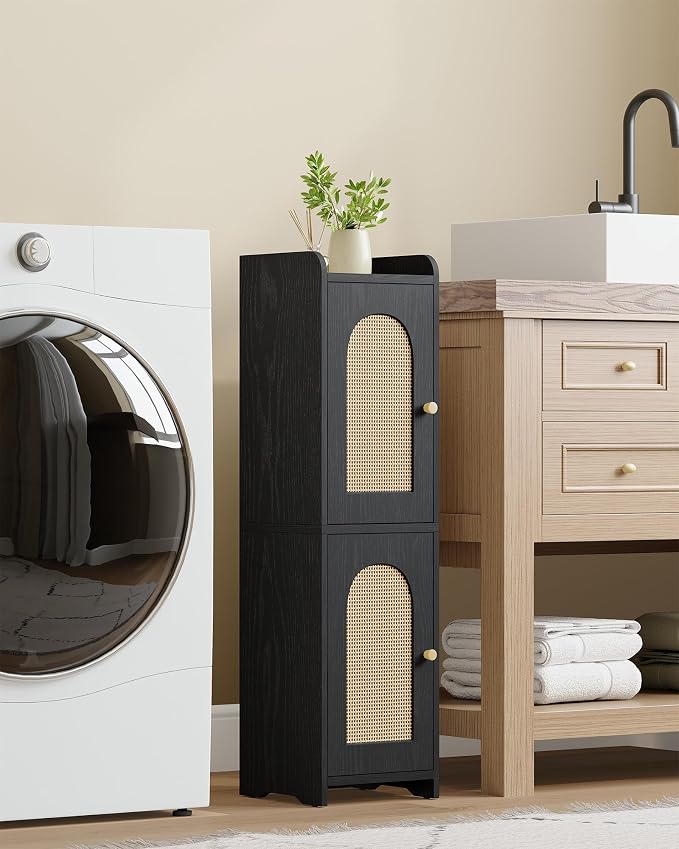 Hzuaneri Bathroom Storage Cabinet, Small Corner Floor Cabinet - Image 3