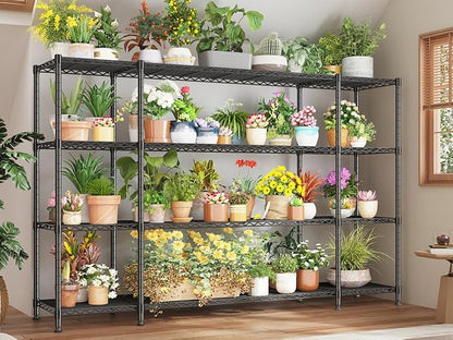 REIBII 78.4" W Storage Shelves 1500LBS, Metal Shelving Unit Wire Shelving - Image 2