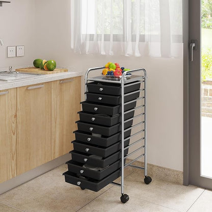 Yaheetech Rolling Cart Organizer Plastic Trolley - Image 5