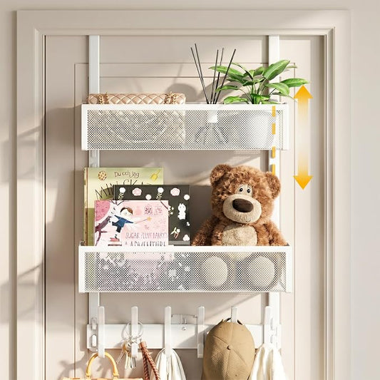 Over the Door Hooks Organizer, Door Hanger Fits Doors 1 3/4" White | 12 Coat by Aimeaihe