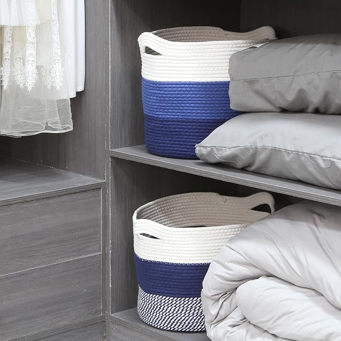 Sea Team Oval Large Cotton Rope Woven Storage Basket - Image 4