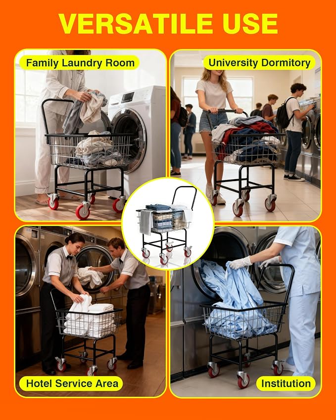 PYY Wire Laundry Cart - Image 8