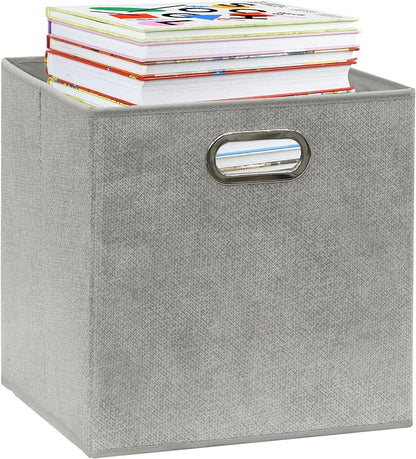 Simple Houseware 11-Inch Collapsible Fabric Cube Storage Bin - Image 8