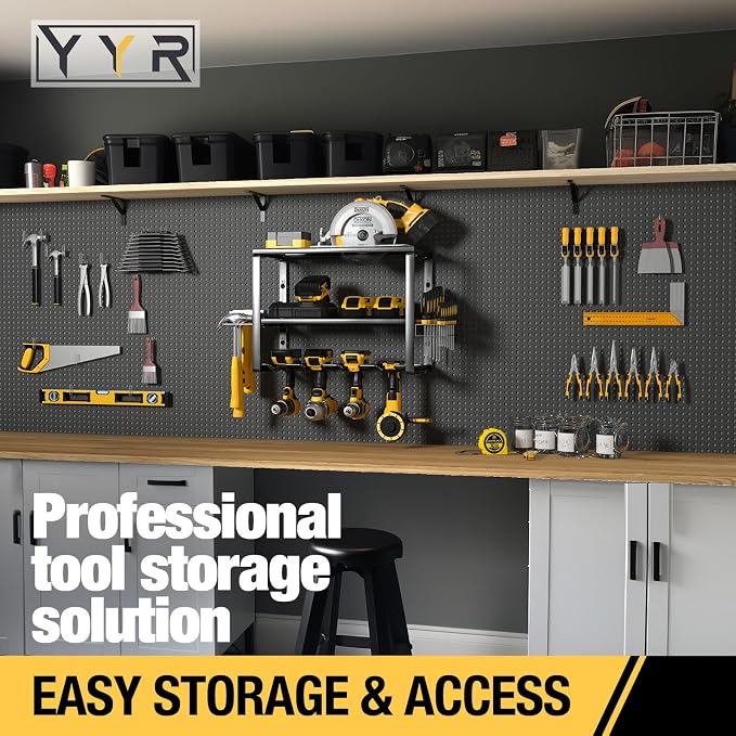 YYR Heavy Duty Power Tool Organizer Wall Mount, Cordless Drill Hanger Storage - Image 6