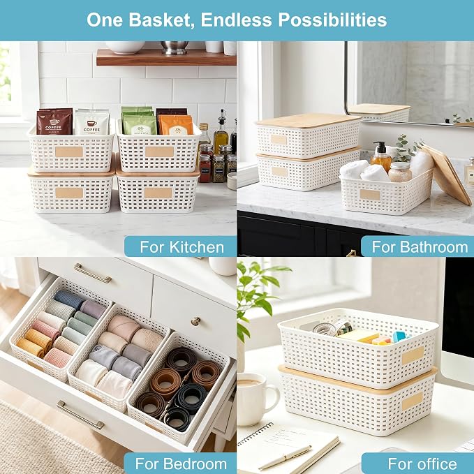 Bagnizer 4 Pack Plastic Storage Bins - Image 5