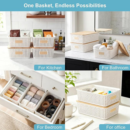 Bagnizer 4 Pack Plastic Storage Bins - Image 5