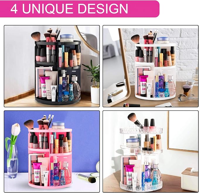 360° Rotating Makeup Organizer - Image 2