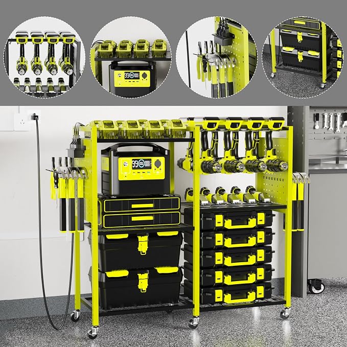 Heavy-Duty Power Tools Organizer Cart - Image 4