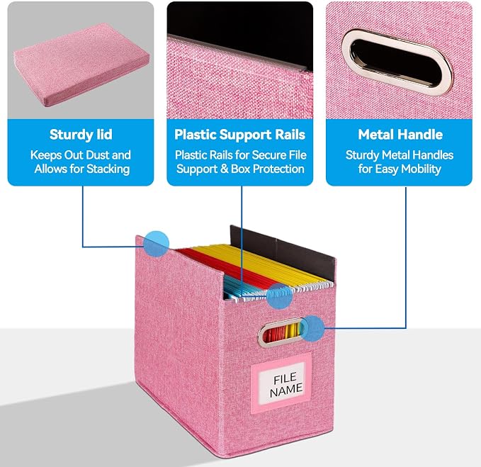 2 Pack Hanging File Folders Organizer - Image 5