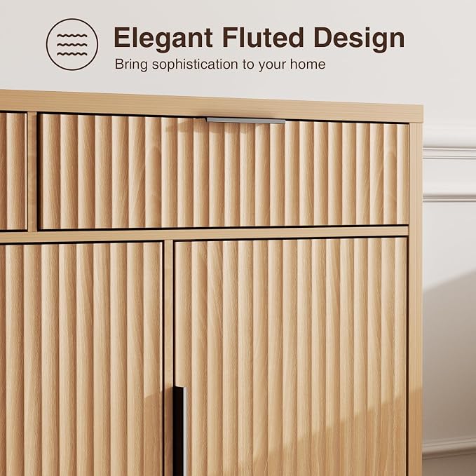Vabches Modern Sideboard Buffet Cabinet - Image 4