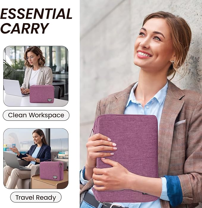 Large Electronic Organizer Travel Case, Double Layer Tech Pouch - Image 7