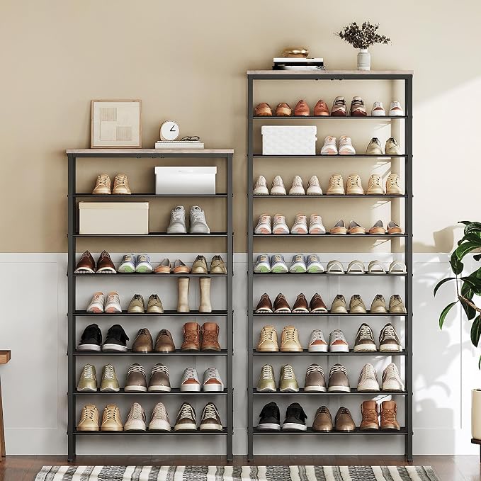 YATINEY 8 Tier Shoe Rack, Shoe Storage Organizer, Large Capacity Shoe Shelf - Image 2
