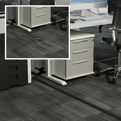 D-Line 6ft Floor Cord Cover, Cable Protector, Hide Extension Cords, Protect - Image 4