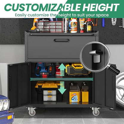 8-Piece Heavy Duty Steel Garage Cabinet System | All-in-One Modular Garage - Image 6