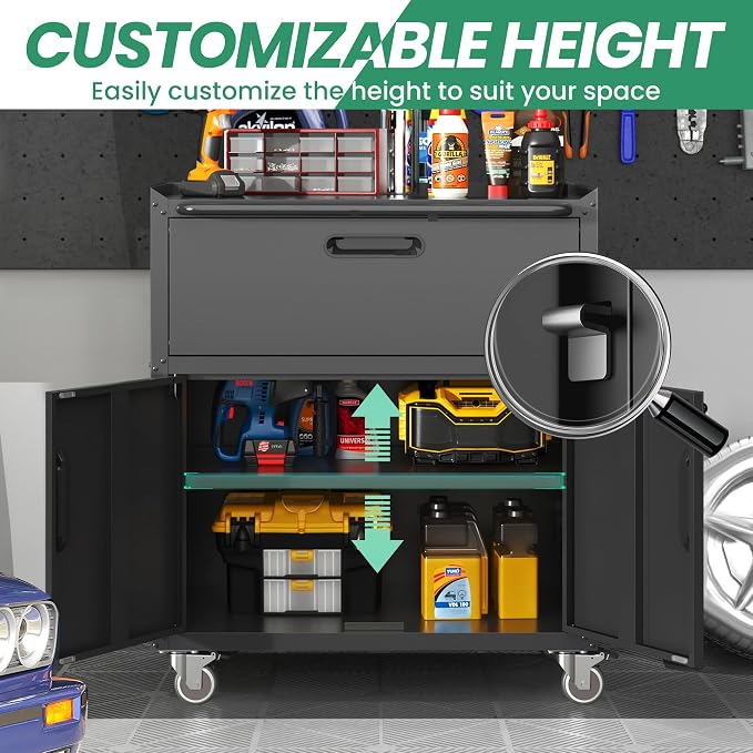 Garage Cabinet System | Heavy Duty Steel All-in-One Modular Garage Cabinet Set - Image 5