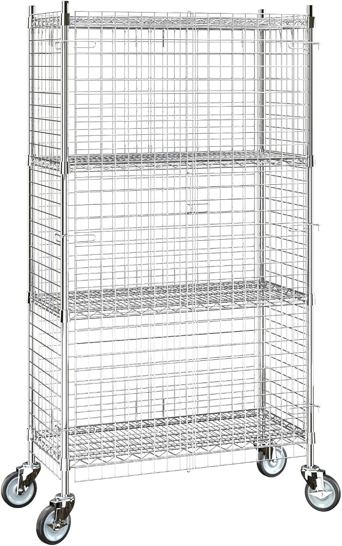 18"x36"x70" Metal Wire Chrome Security Heavy Duty Commercial NSF Certified - Image 3