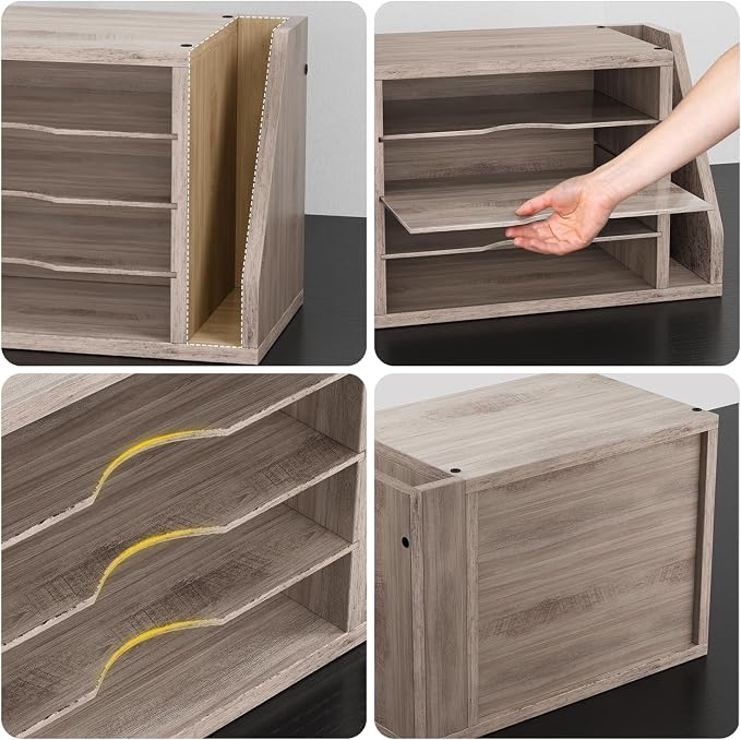 Wooden Mail Organizer, Desk Organizer - Image 4