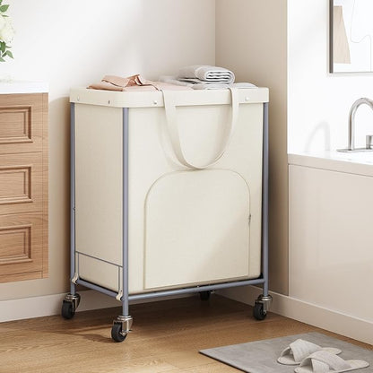 170L Large Laundry Basket with Wheels, Rolling Laundry Hamper Easy Access - Image 7
