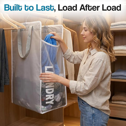 Hanging Laundry Hamper Bag for Closet – Space Saving hanging basket - Image 5