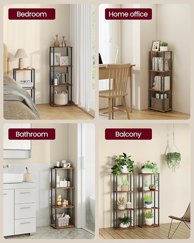 VASAGLE Superfast Toolless Assembly, 4-Tier Shelf - Image 5