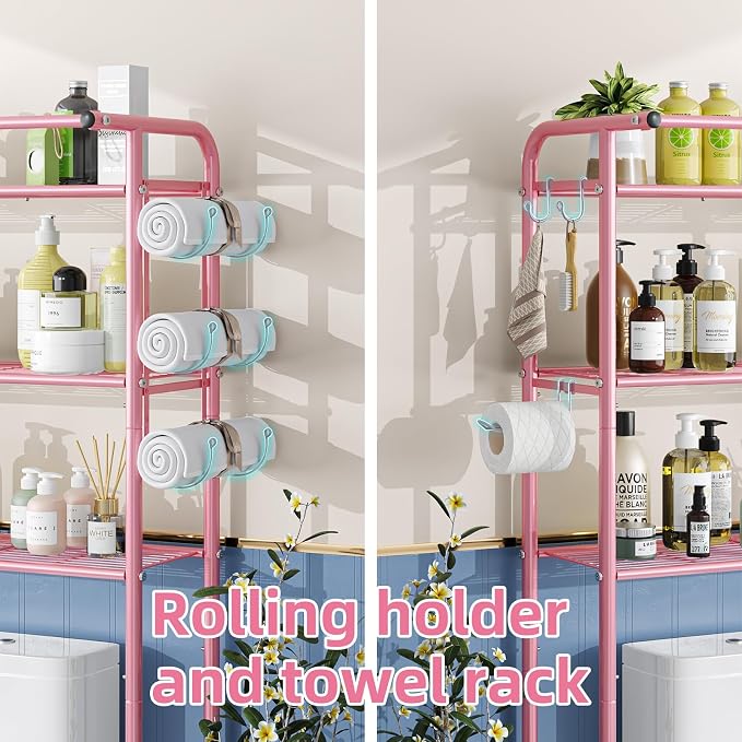 Simple Trending 3 Tier Over The Toilet Rack, Shelf Bathroom, Bathroom Stand - Image 5