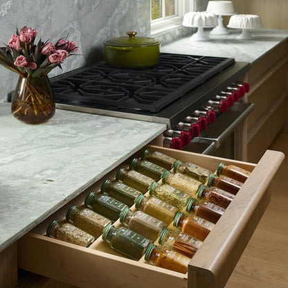 Rev-A-Shelf 36" 3 Tiered Seasoning Organizer, Trim-to-Custom-Fit Wooden Kitchen - Image 7
