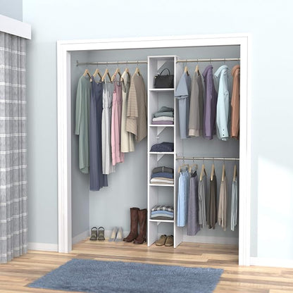 ClosetMaid 4867 SuiteSymphony 12-Inch Starter Tower Kit, Pure White - Image 4