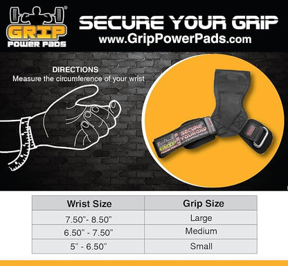 Lifting Grips PRO Weight Gloves Heavy Duty Barbell Gymnastics Straps - Image 2