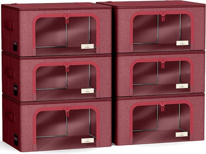 Sorbus Storage Bins with Metal Frame - Image 7