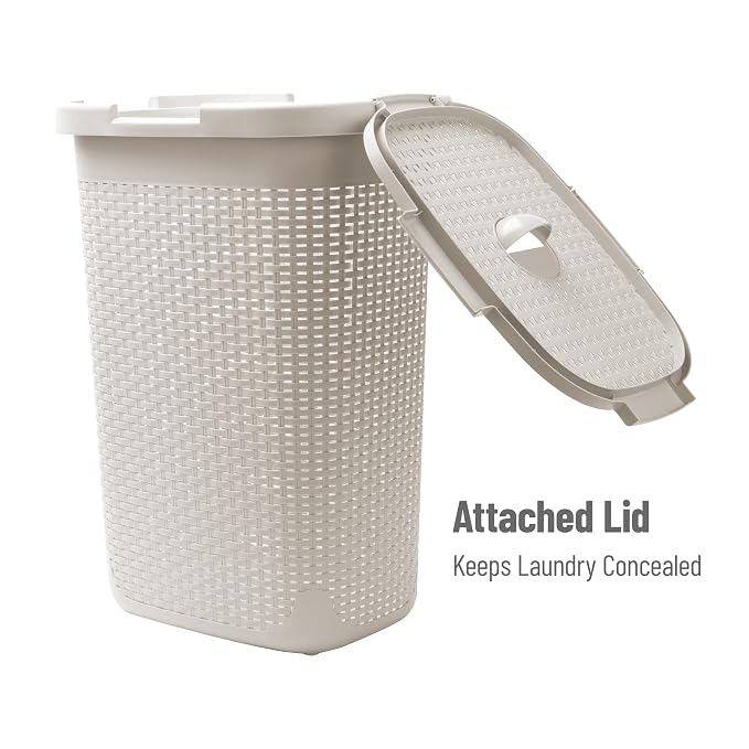 Mind Reader Slim Laundry Hamper - Image 5