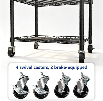 REGILLER 6 Wire Shelving Steel Storage Rack Adjustable Unit Shelves - Image 5