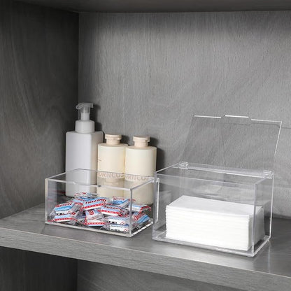 rejomiik Thick Acrylic Dryer Sheet Holder Clear Container - Image 4