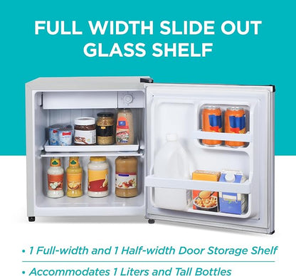 BLACK+DECKER 1.7 Cu. Ft. Compact Refrigerator, ENERGY STAR Certified, Single - Image 5