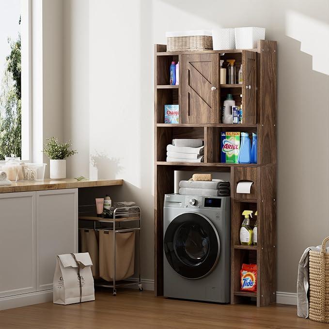 Over the Toilet Storage Cabinet, Freestanding Storage Cabinet Over Toilet - Image 4