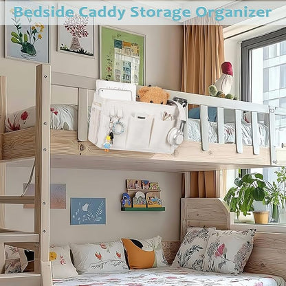 Loghot Bedside Caddy/Bedside Storage Bag Hanging Organizer - Image 2