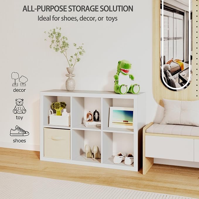 6 Cube Organizer, Cube Storage Shelf - Image 6