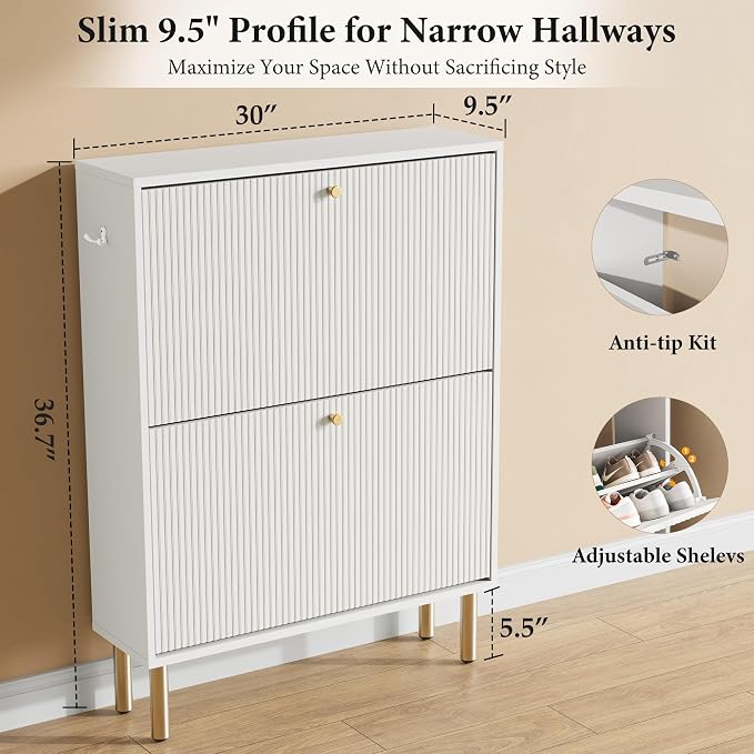 Nicetree Shoe Storage Cabinet for Entryway - Image 2