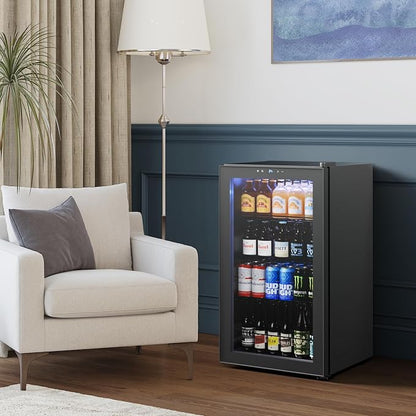 Yeego Beverage Refrigerator Cooler, 130 Cans Mini Fridge - Image 7