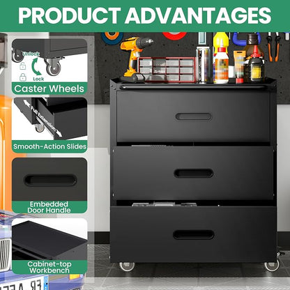 Garage Cabinet System | Heavy Duty Steel All-in-One Modular Garage Cabinet Set - Image 7