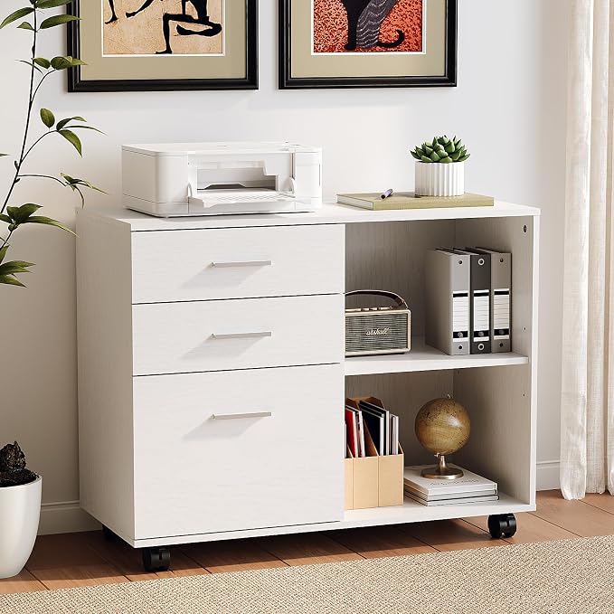 VINGLI 3 Drawer Wood Lateral File Cabinet by VINGLI